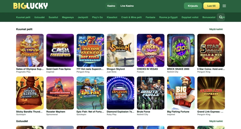 Big Lucky Games