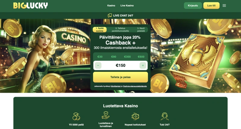 Big Lucky Homepage